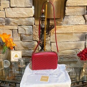 Michael Kors Cherry Red Crossbody Bag